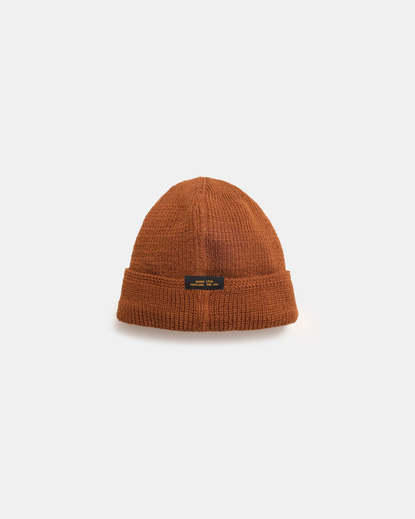 Wool Knit Watch Cap - Whiskey