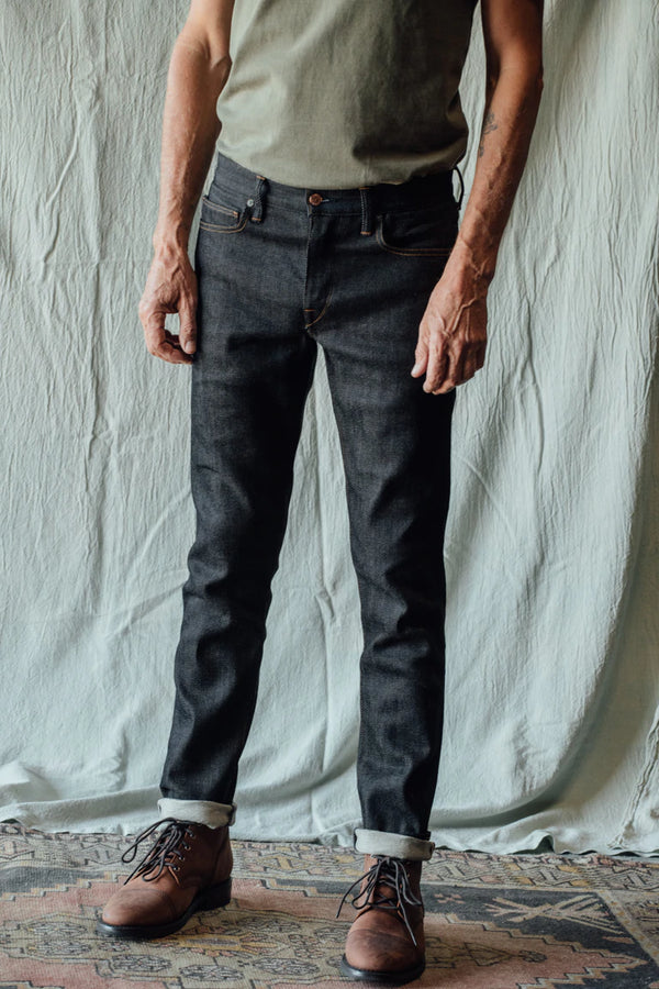 "THE PEN" SLIM JEANS - INDIGO RAW AIR 11.5OZ