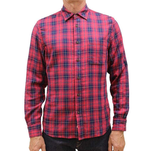 "THE RIPPER" RED PLAID L/S SHIRT - DOUBLE GAUZE