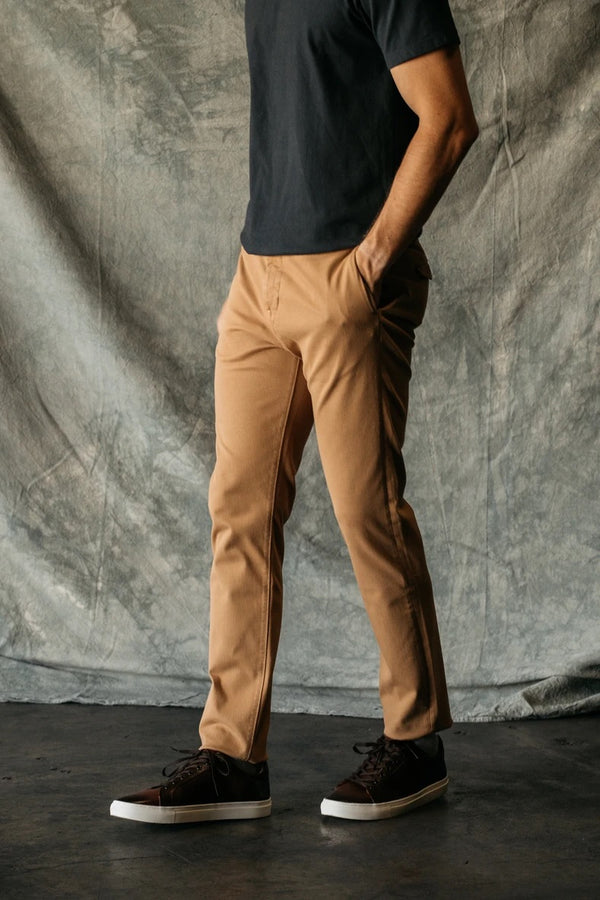 "THE AXE" SLIM DENIT PANT - KHAKI