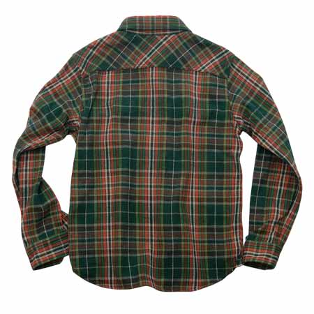 Heavy Plaid Flannel Shirt - Green