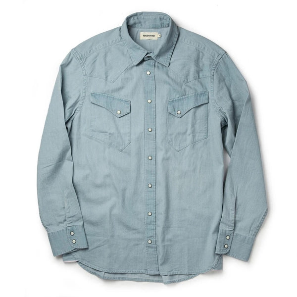 The Western Shirt in Washed Denim