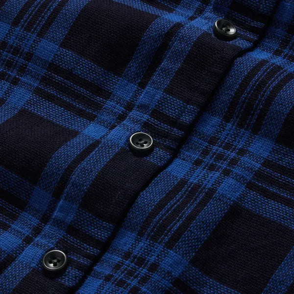 The Utility Shirt Rinsed Indigo Plaid