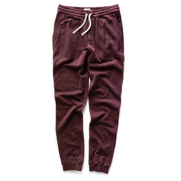 The Fillmore Pant in Burgundy Terry