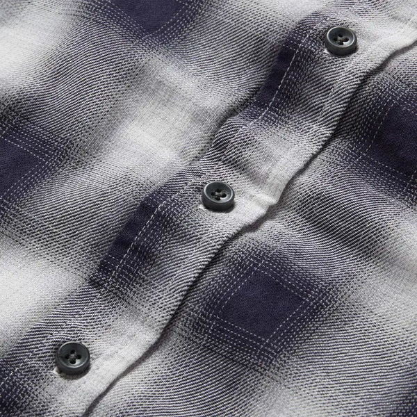 The California in Storm Plaid Ombre Twill – Iron Pyrite Production