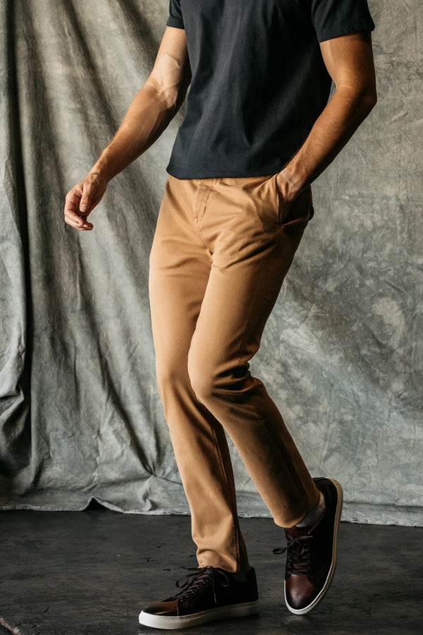 "THE AXE" SLIM DENIT PANT - KHAKI