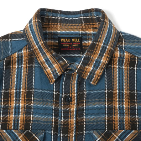 Heavy Flannel Shirt - Blue