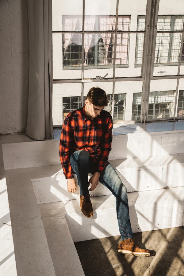 "THE RIPPER" RED VINTAGE FLANNEL