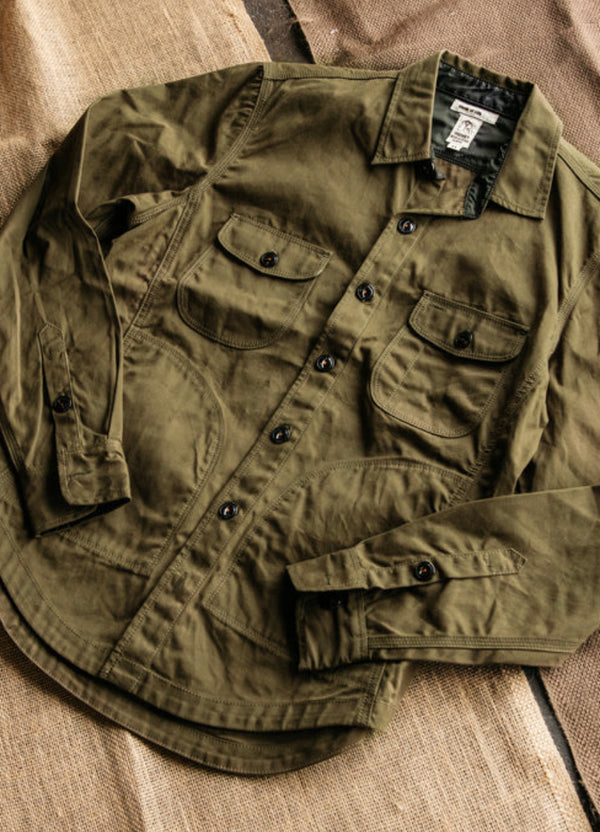 The Anvil Oxford Paraffin Wax Jacket - Military Green