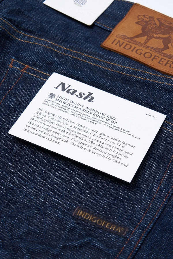 Nash Shiroyama 18 oz. Jeans - High Tapered Selvedge Denim