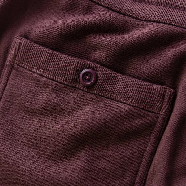 The Fillmore Pant in Burgundy Terry