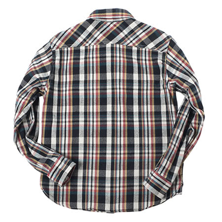Heavy Flannel Shirt - Navy