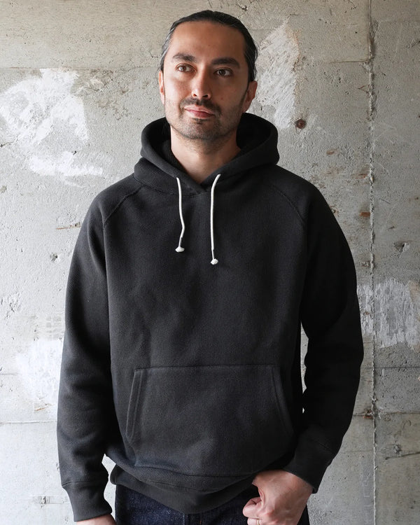 Pullover Hoodie - 701gsm Double Heavyweight French Terry - Sumi Black