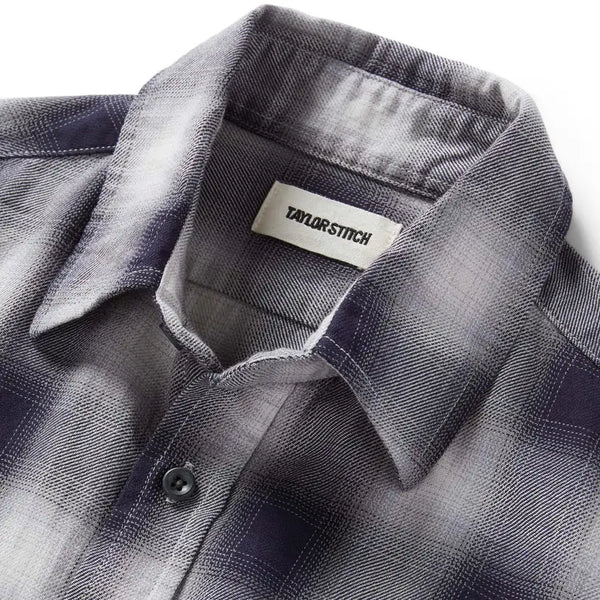 The California in Storm Plaid Ombre Twill