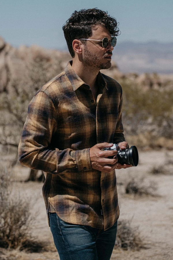"THE RIPPER" BEIGE VINTAGE FLANNEL