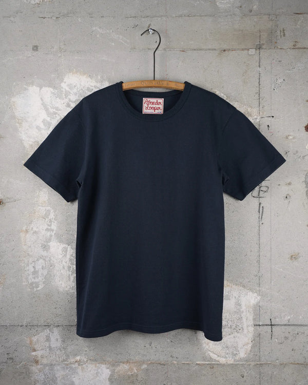 Crewneck T-shirt - Double Heavyweight Navy