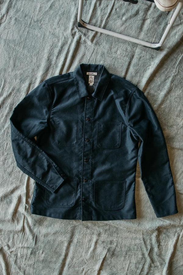 "THE VISE" MOLESKIN CHORE COAT - NAVY