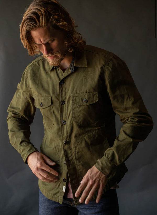 The Anvil Oxford Paraffin Wax Jacket - Military Green