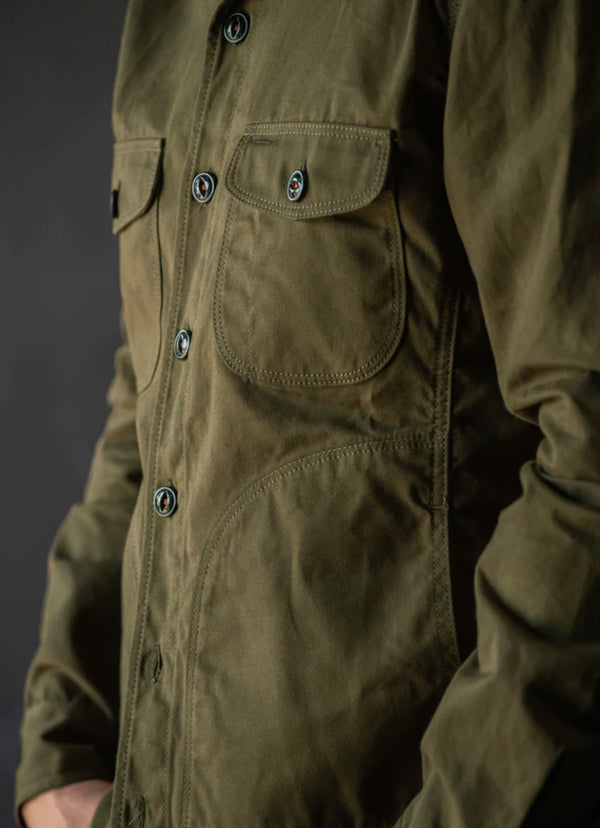 The Anvil Oxford Paraffin Wax Jacket - Military Green