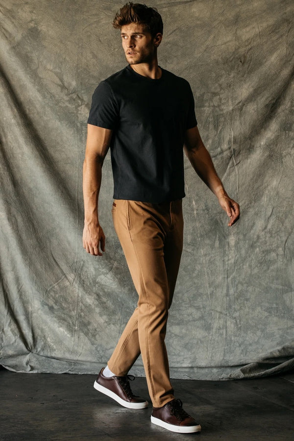 "THE AXE" SLIM DENIT PANT - KHAKI