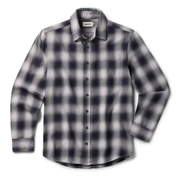 The California in Storm Plaid Ombre Twill