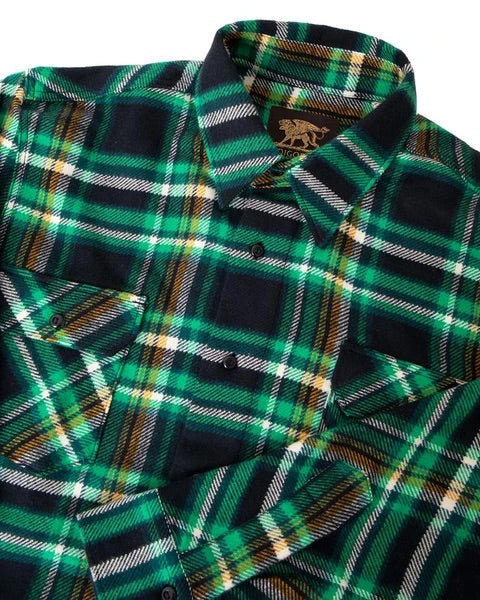 Bryson Check Flannel Shirt - Black, Green, Yellow