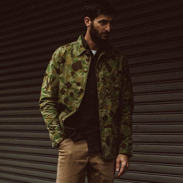 The Ojai Jacket in Arid Camo Dry Wax