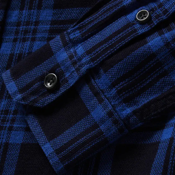 The Utility Shirt Rinsed Indigo Plaid