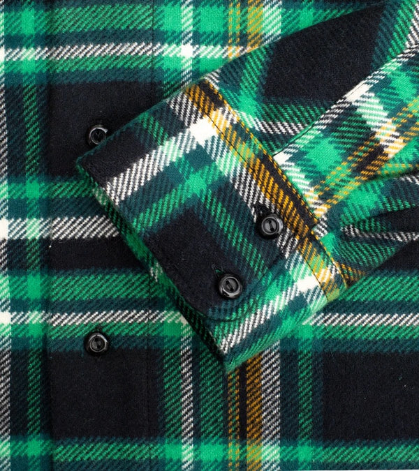 Bryson Check Flannel Shirt - Black, Green, Yellow